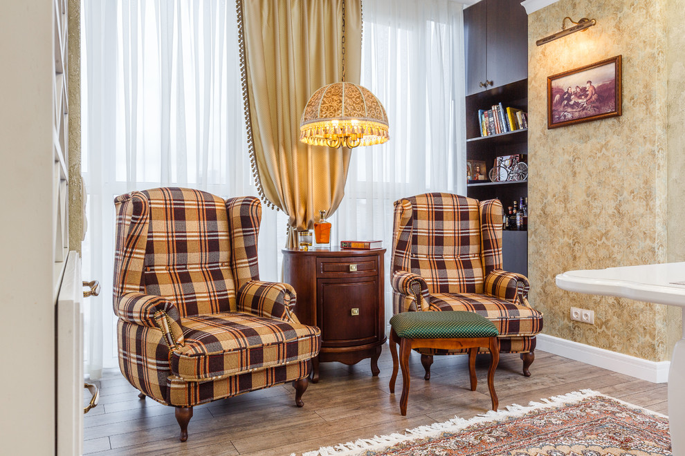 двух комнатная кв с нотками английского стиля. Фото