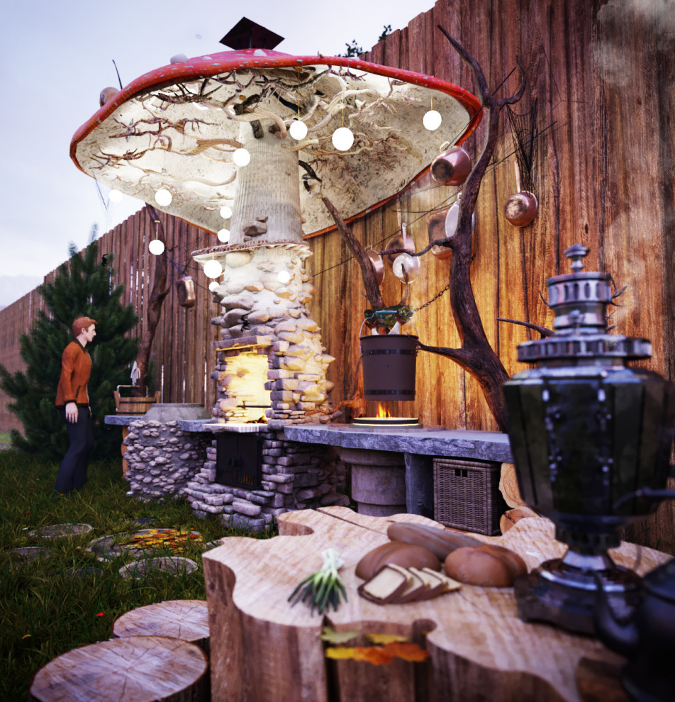 Обложка проекта: авторский мангал-ГРИБ