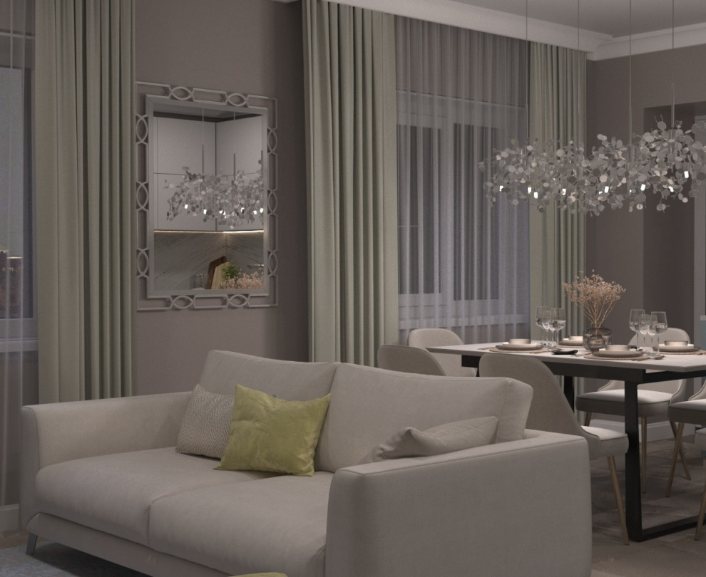 Обложка проекта: Кухня-гостиная