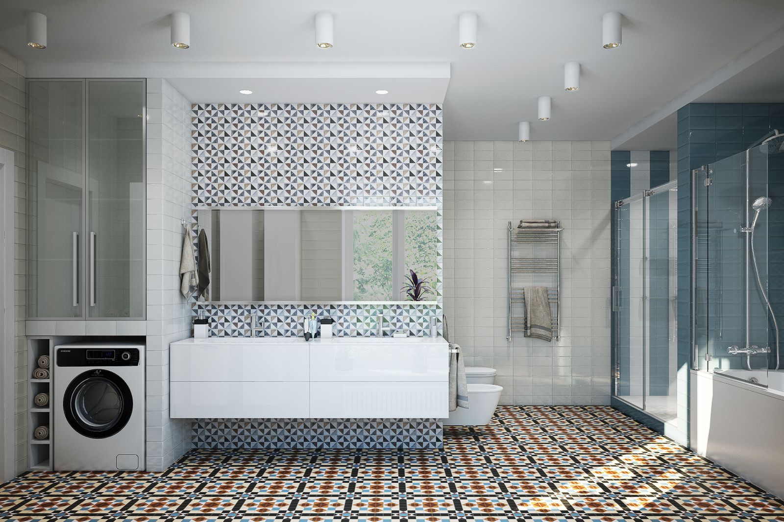 Дом для молодой пары.Ванная комната