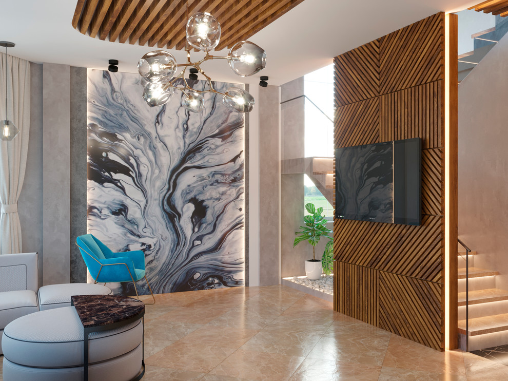 Двухэтажный дом в стиле лофт