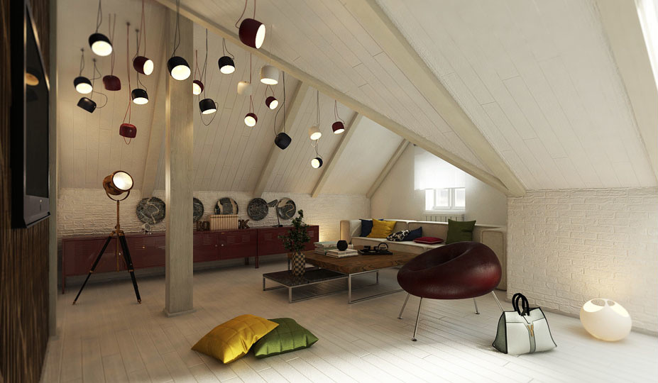 Обложка проекта: Дизайн-проект мансарды