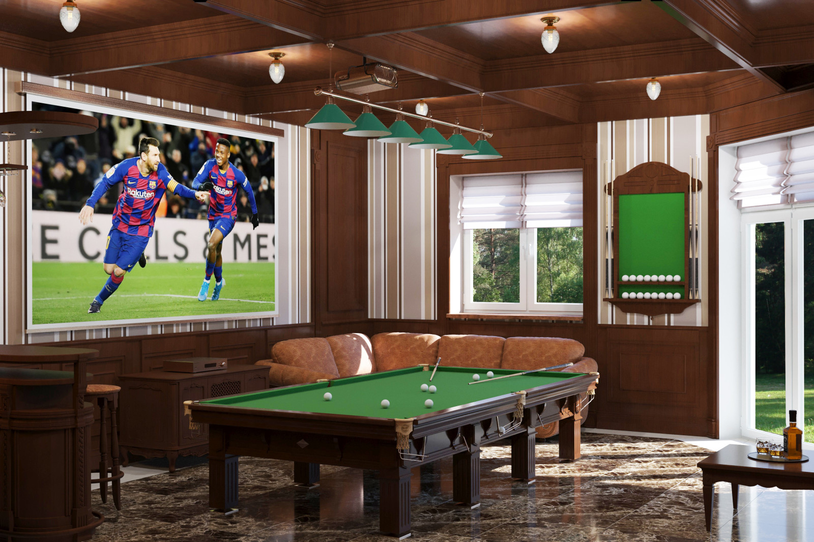 Мужская комната отдыха