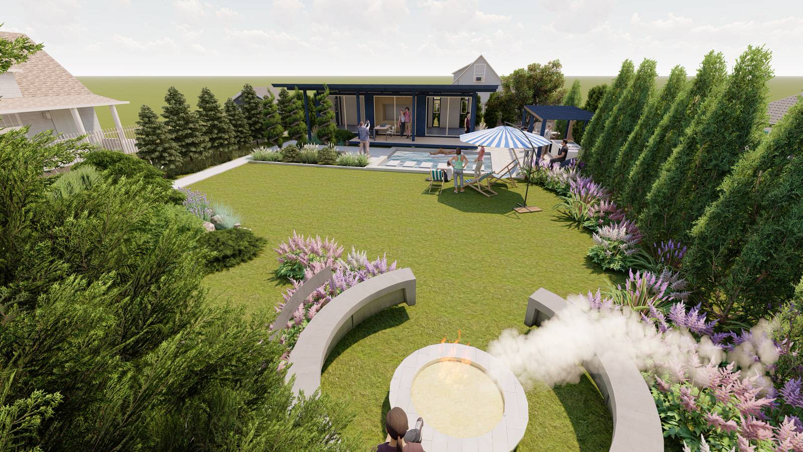 Участок Новая Рига 2 вариант.Хвойные