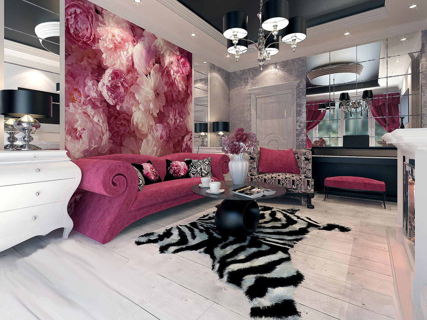 Обложка проекта: гостинная арт деко