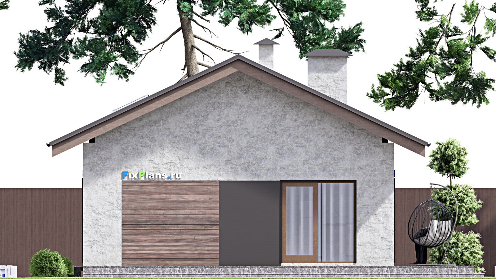 Проект одноэтажного дома 10х13м S100м2 F-14732