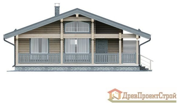 Проект бани из бруса массива естественной влажности № 158