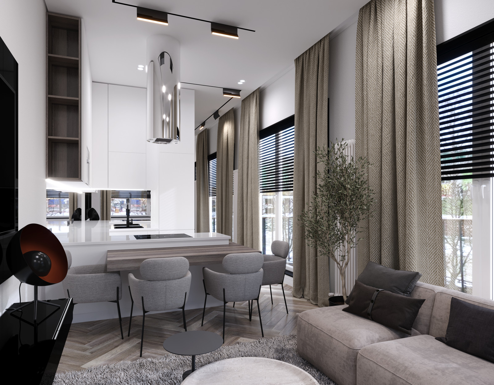 Жилая квартира для молодого человека, 99,48 кв.м.