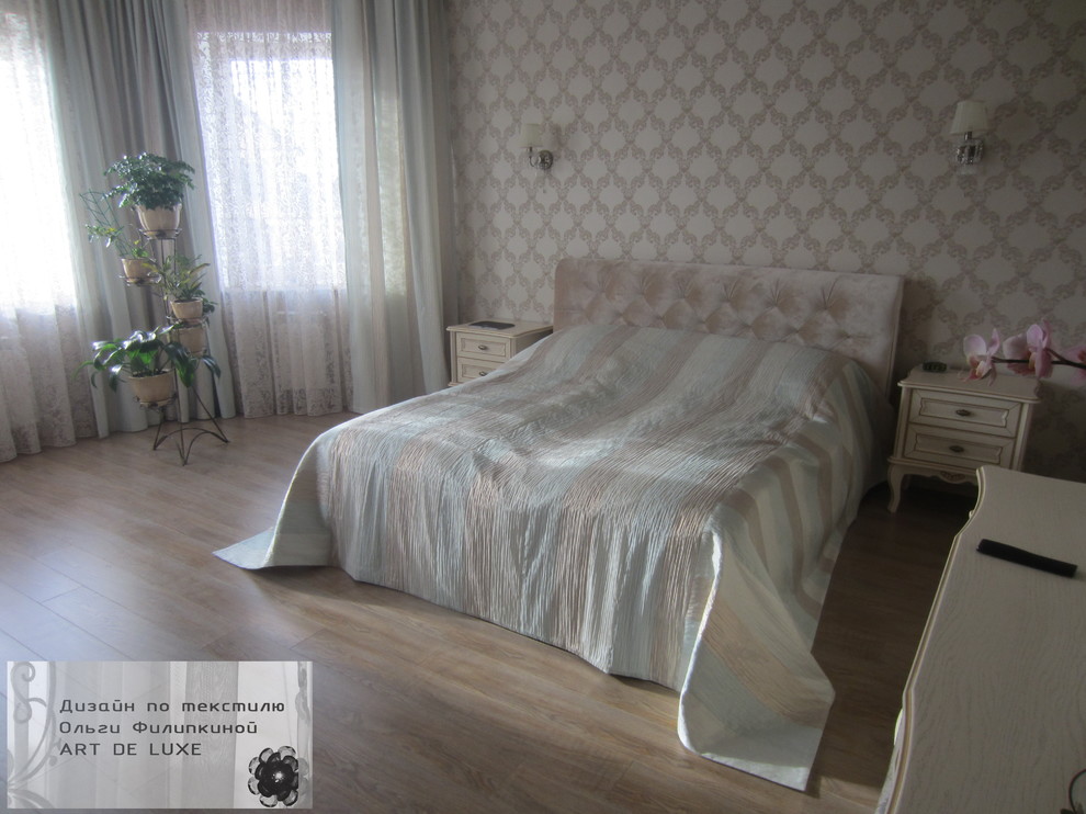 Спальня с мятной ноткой, портьеры, тюль, покрывало