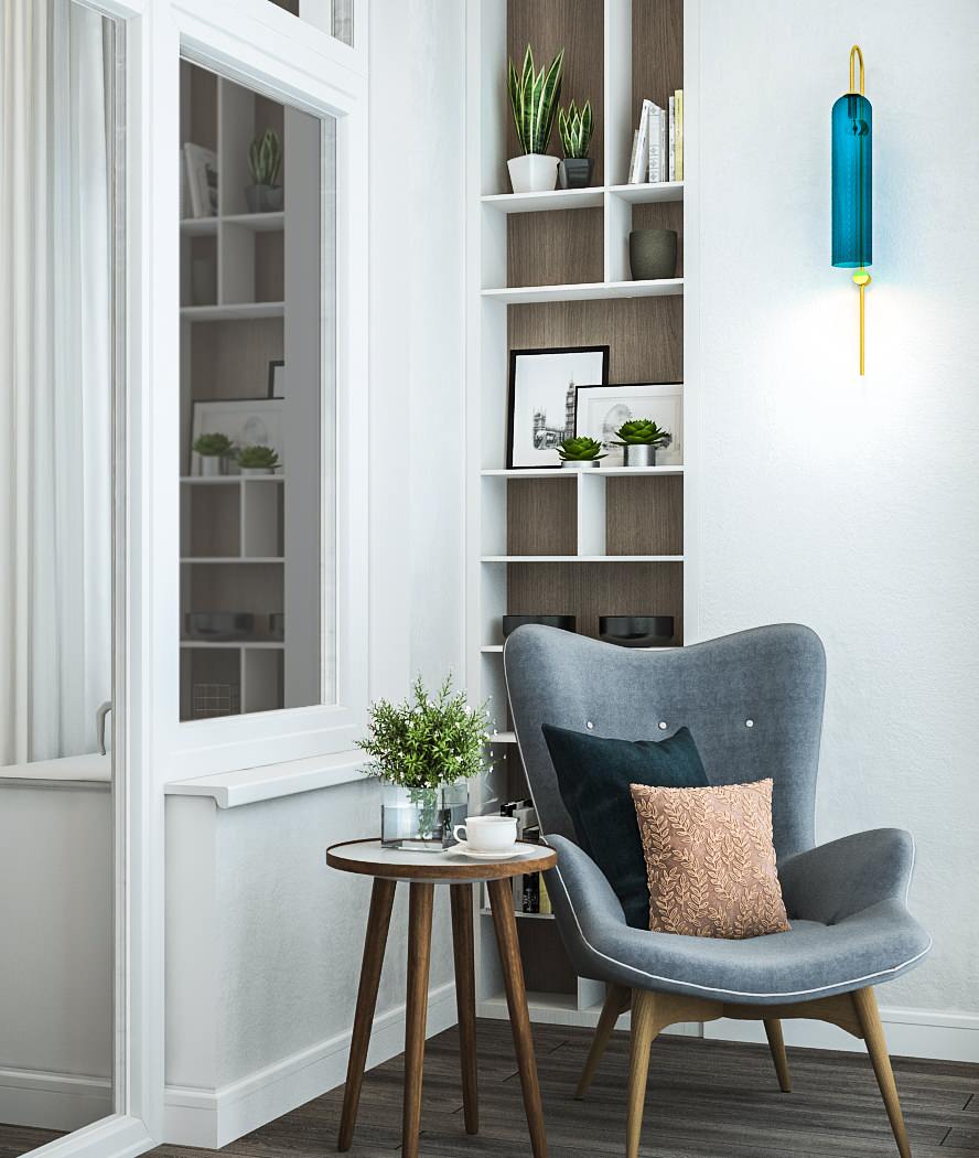 Дизайн - проект однокомнатной квартиры 38 кв.м. г. Москва