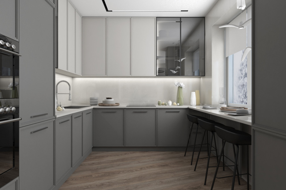 Оливковый в сером