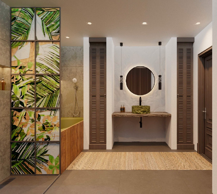 Ethnic+Contemporary apartment