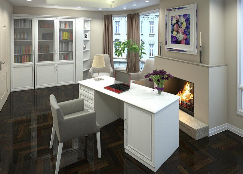 Домашние кабинеты и библиотеки