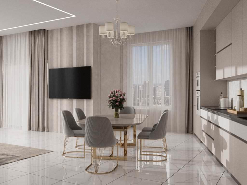 Гостиная-кухня