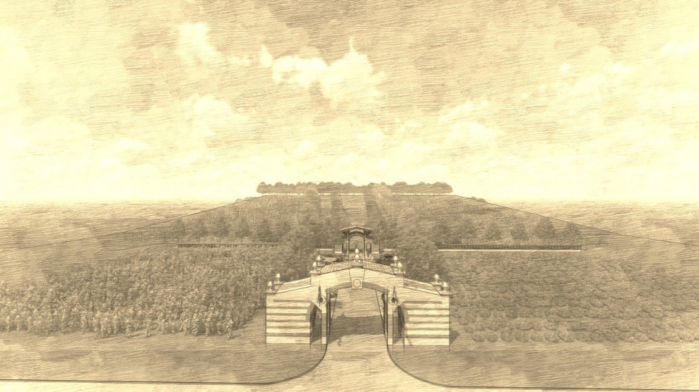 Обложка проекта: Entrance in small hotel complex