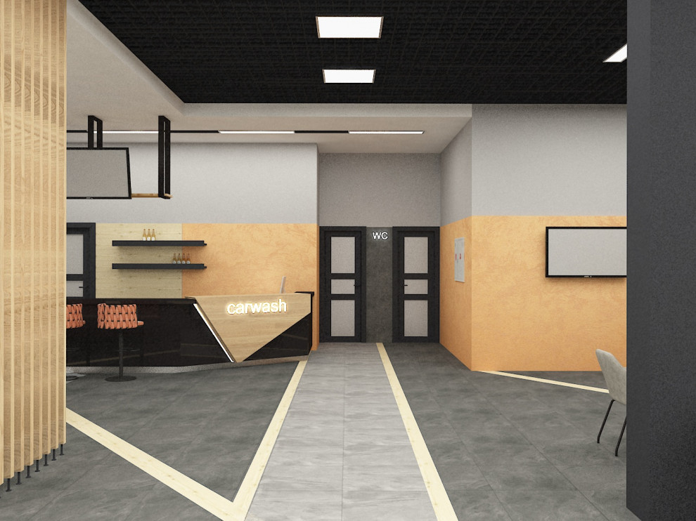 Проект кафе автомойки