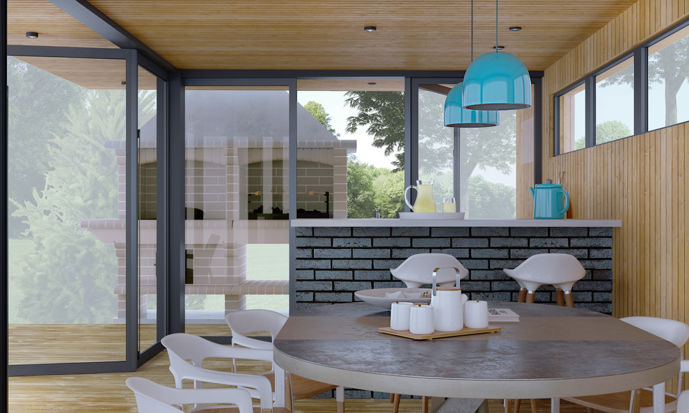 Гриль-зона в блок-контейнере