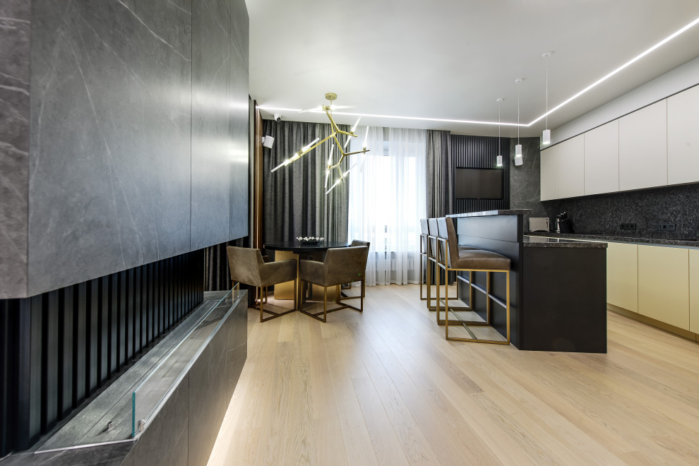 Гостиная. Дизайн проект квартиры на Петровском острове