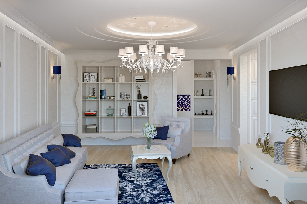 Проект дизайна интерьера 3х комнатной квартиры 100 кв.м.