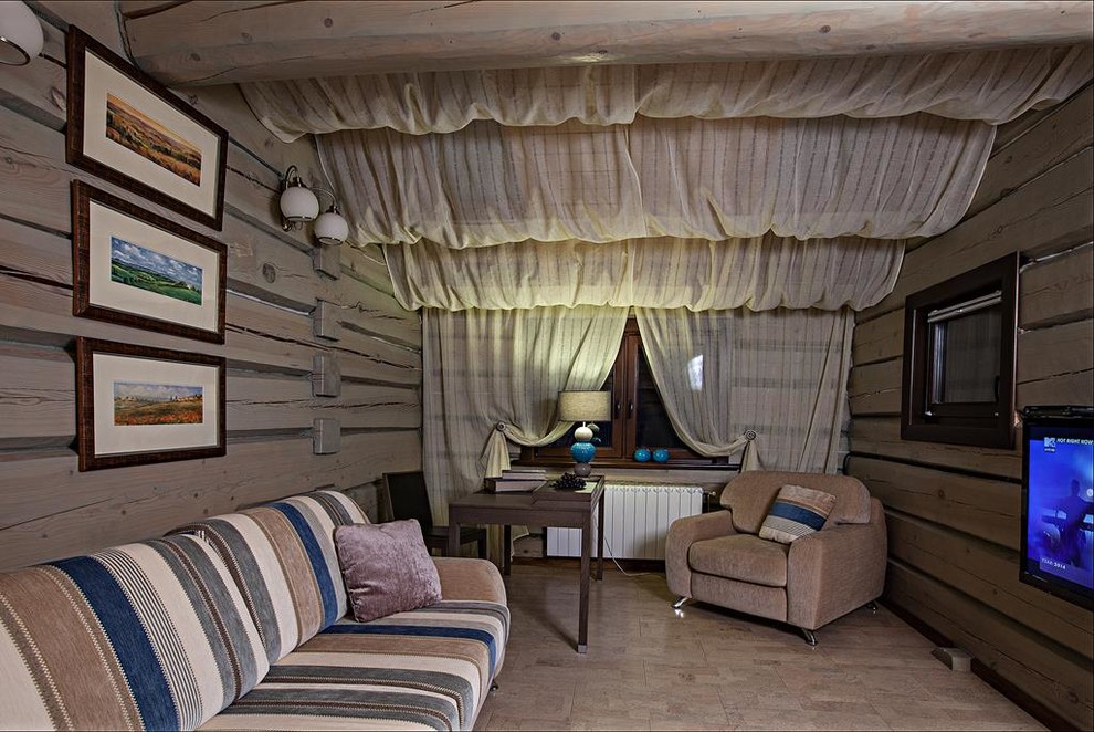 Проект загородного дома из бруса в стиле кантри