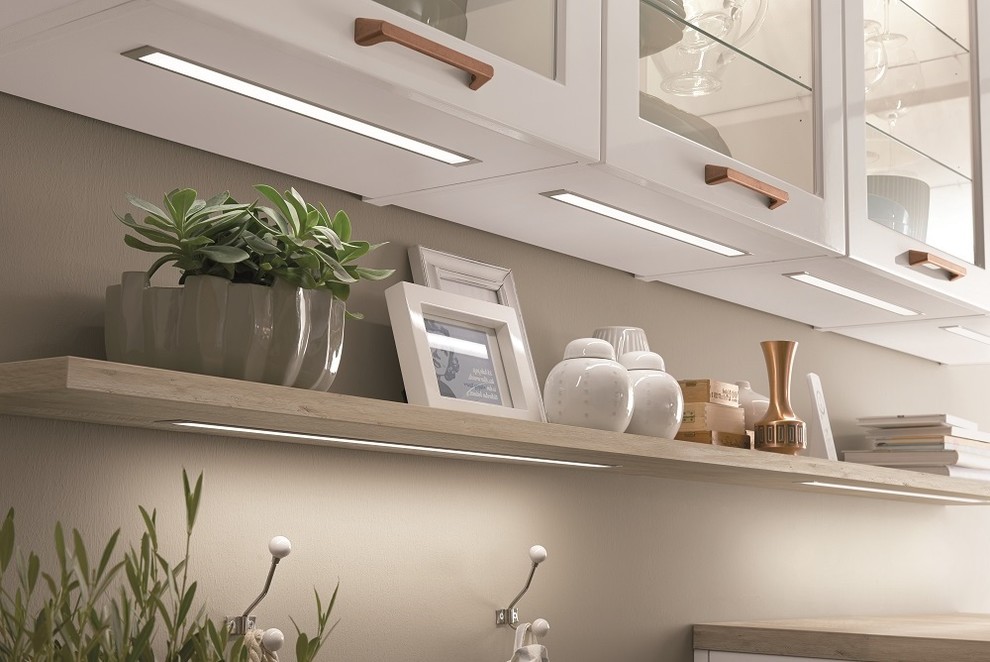 Кухня с медным акцентом