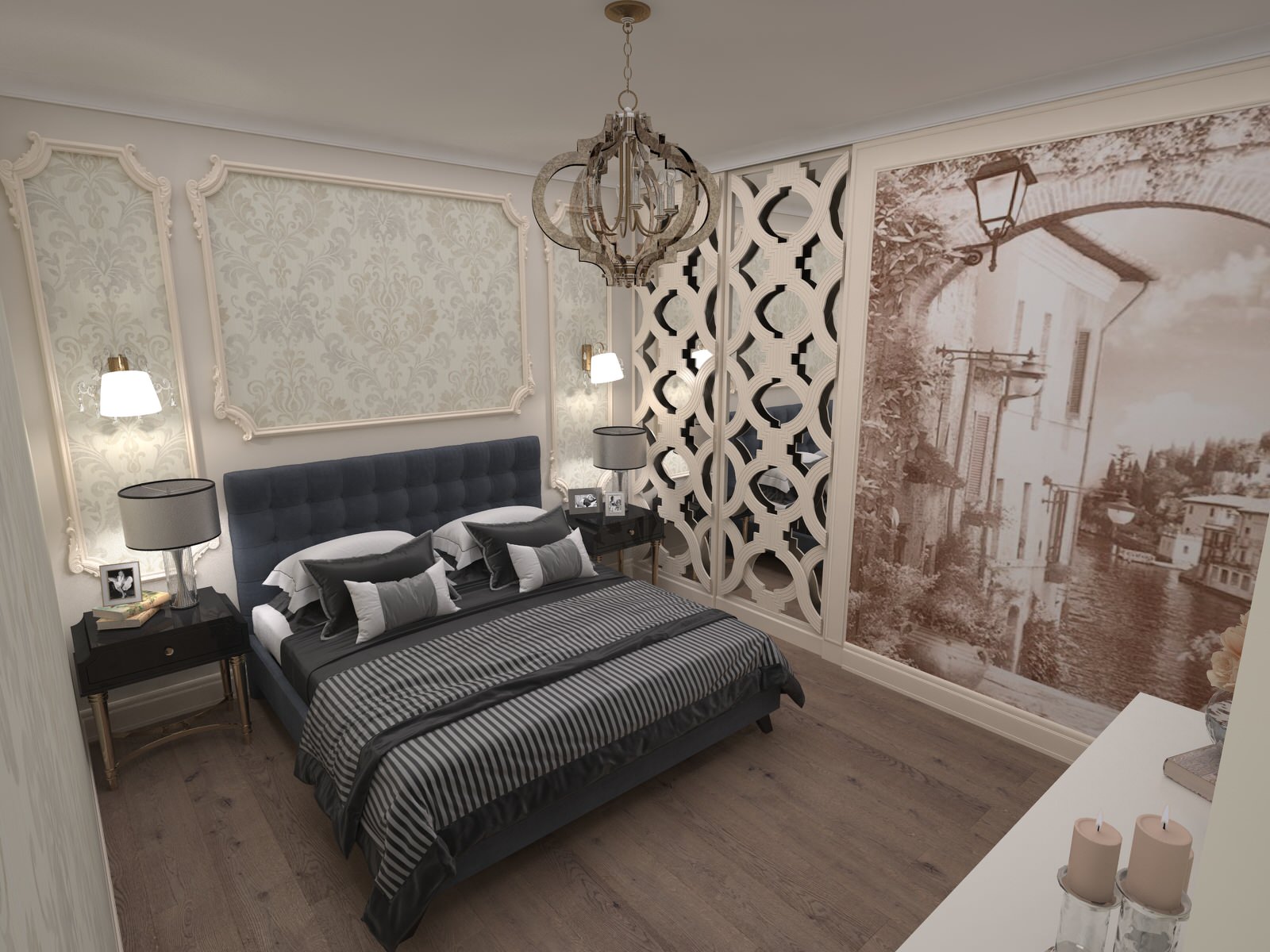 Дизайн-проект квартиры с элементами классики и востока