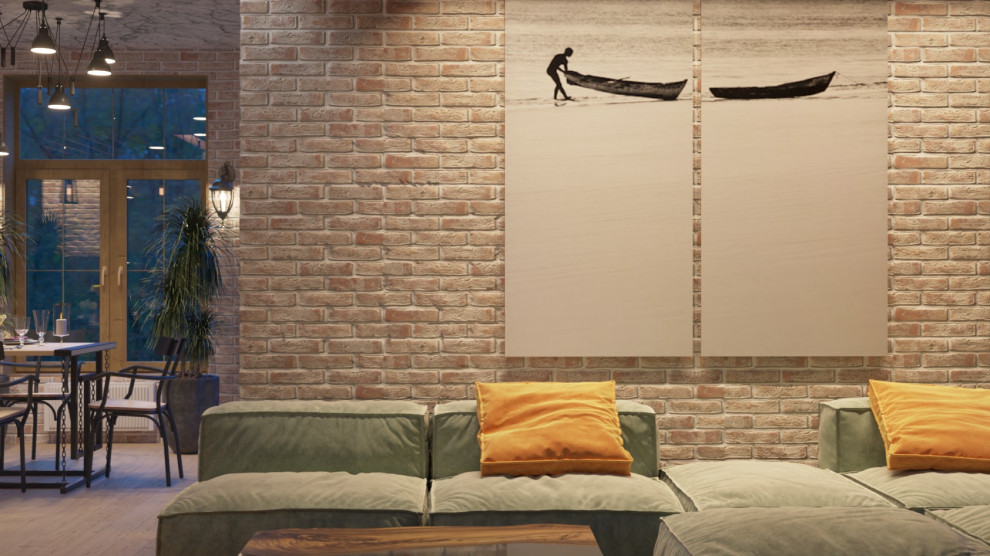 Проект пристройки кухни-гостиной к дому (визуализация и реализация)