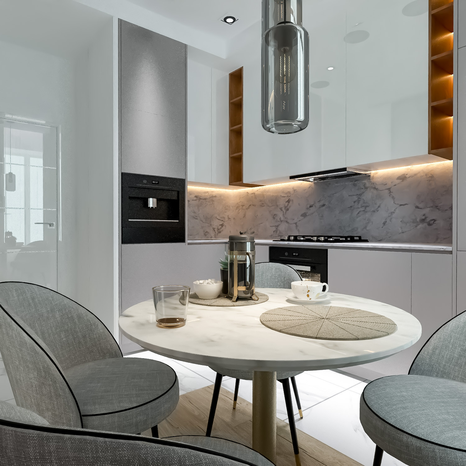 2020. 13. 10. Проект дизайна интерьера квартиры (кухня-гостиная)