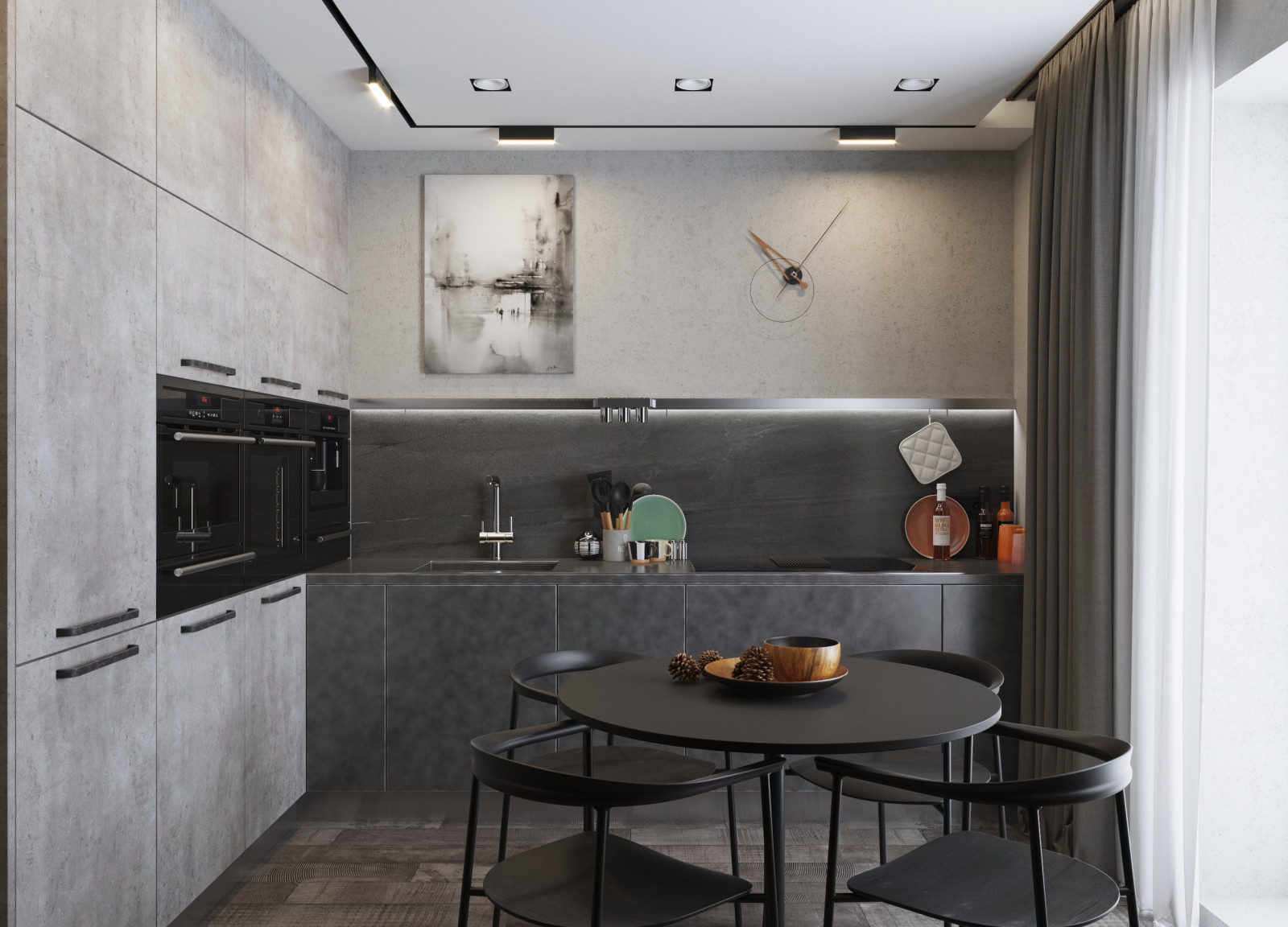 Обложка проекта: Schörl(дизайн-проект однокомнатной квартиры)