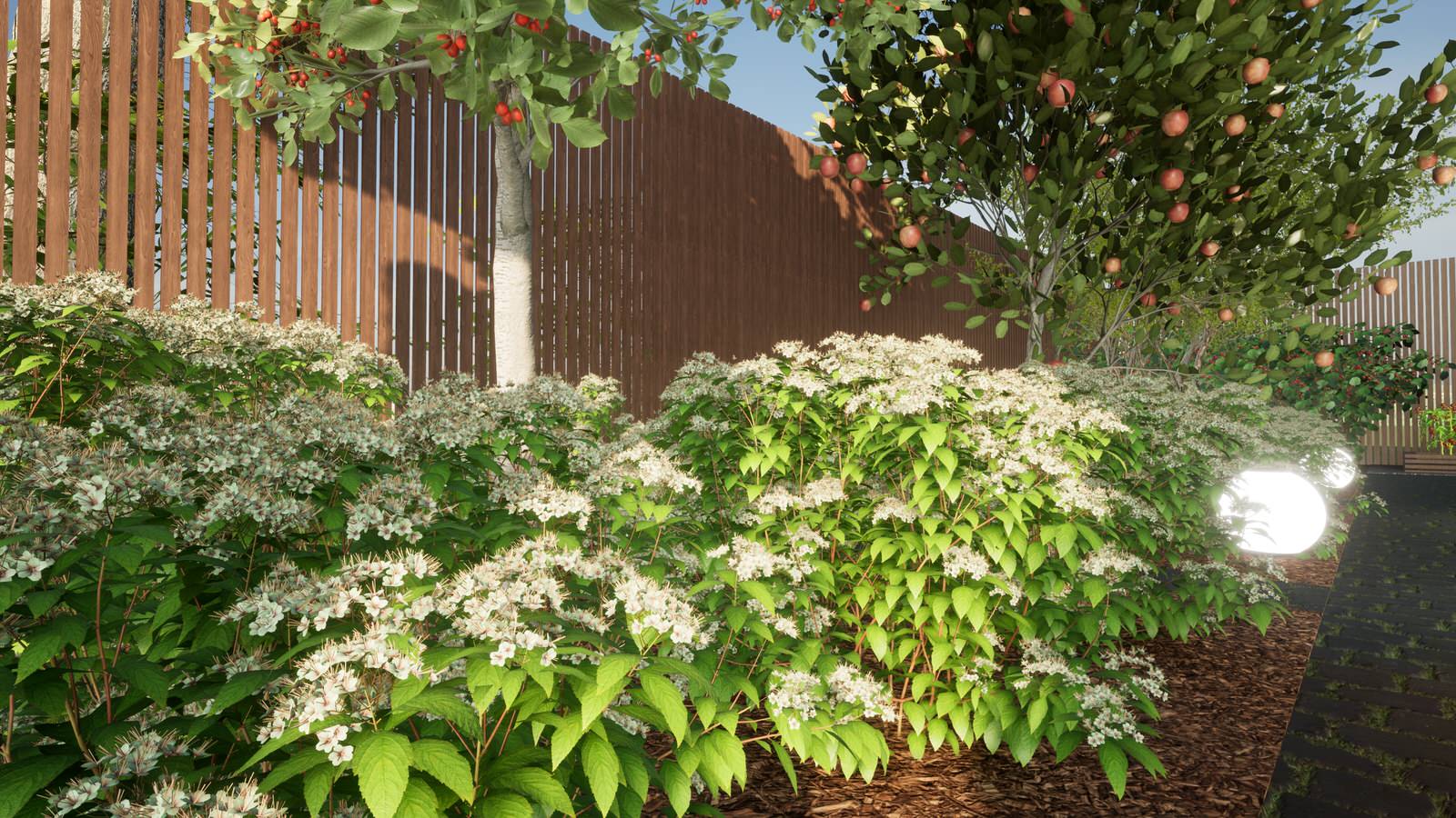 Коттедж ЖСК Горелый Хутор, Ландшафтный дизайн участка 6 соток