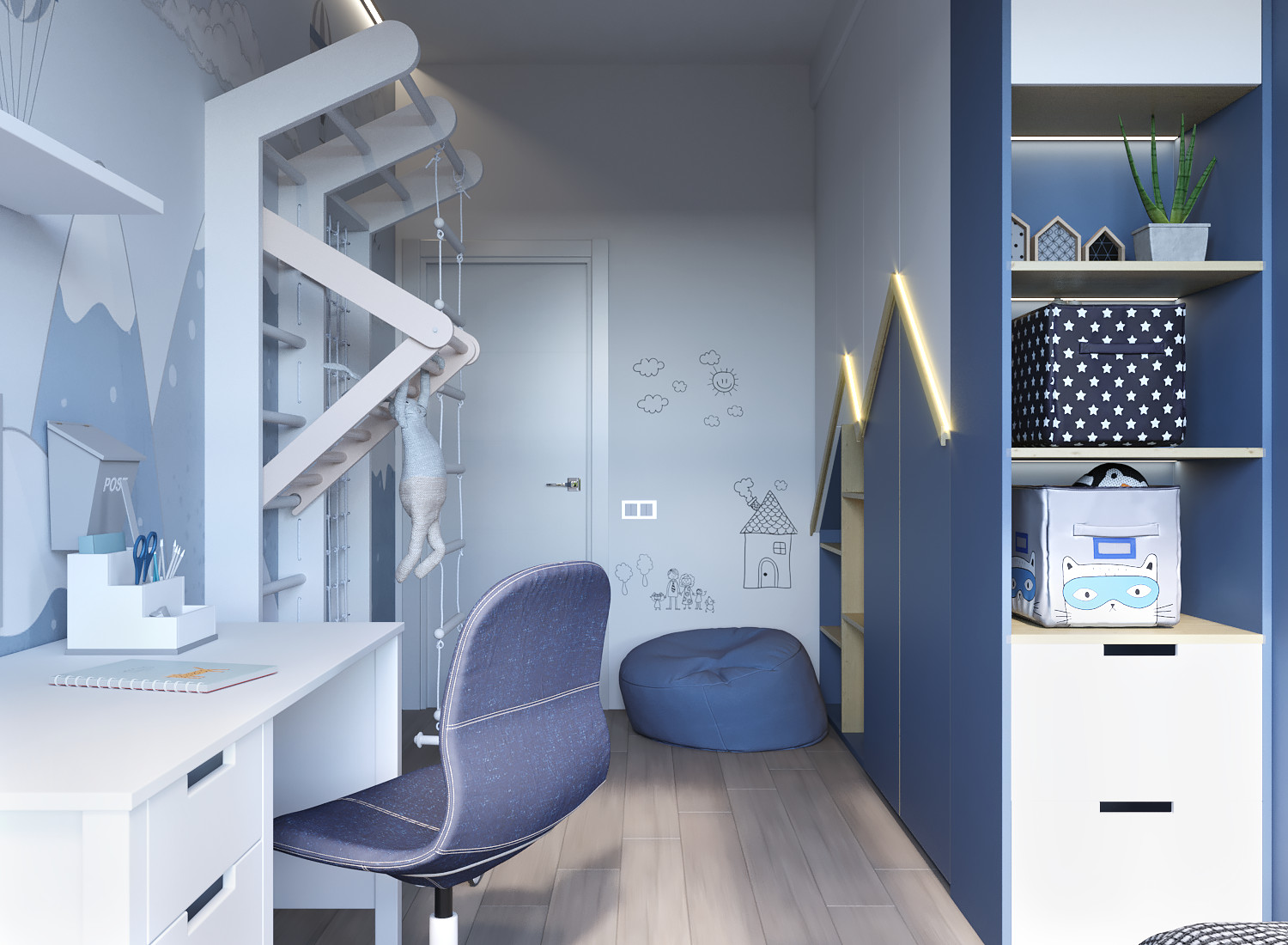 Проект квартиры в Москве 100 м.кв