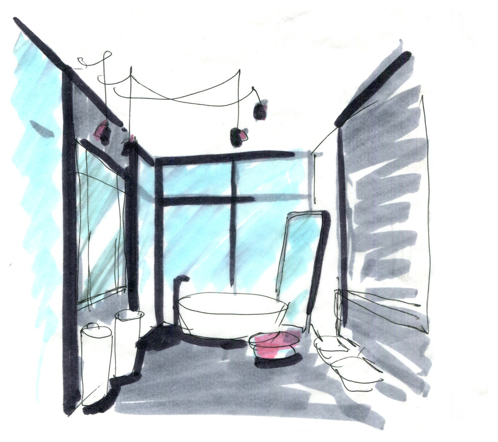 Гостевой дом-черный параллелипипед