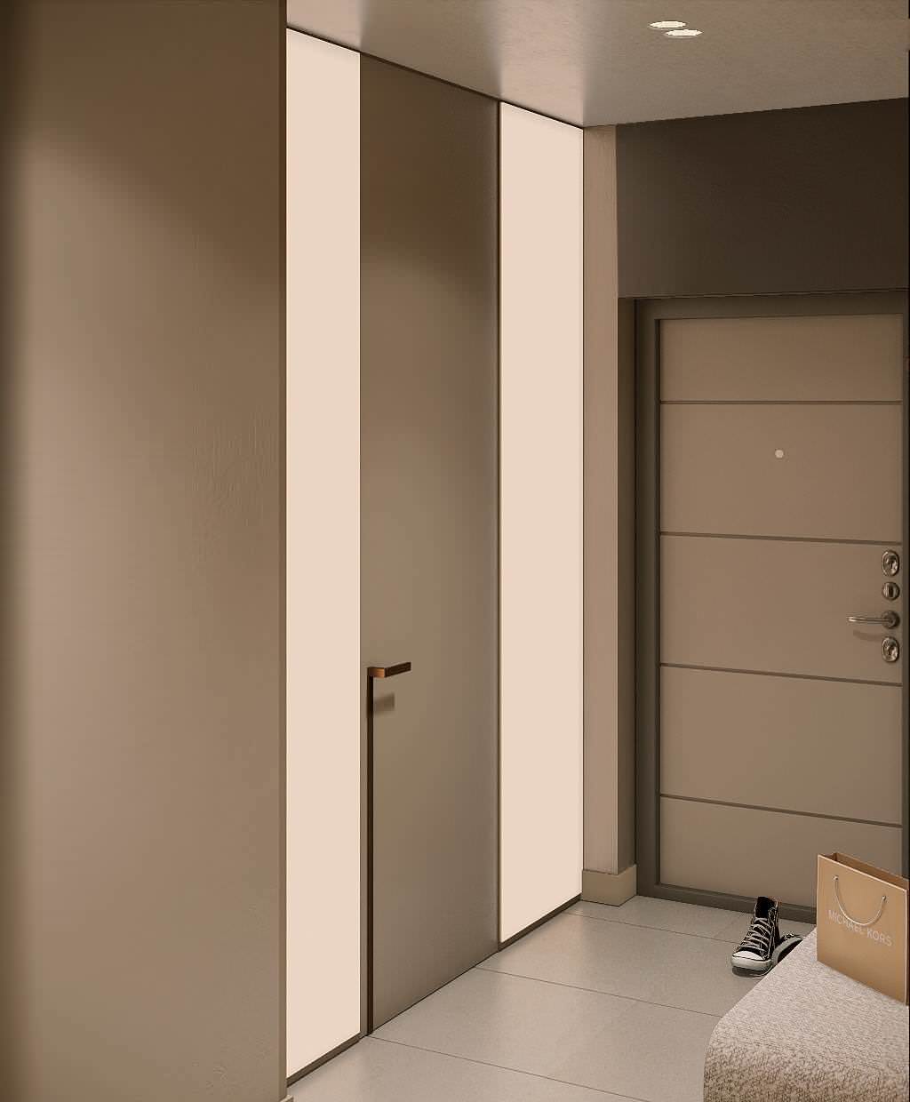 Минималистичная квартира в стиле джапанди, 100 м2