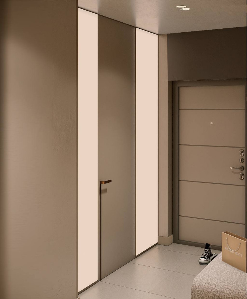 Минималистичная квартира в стиле джапанди, 100 м2