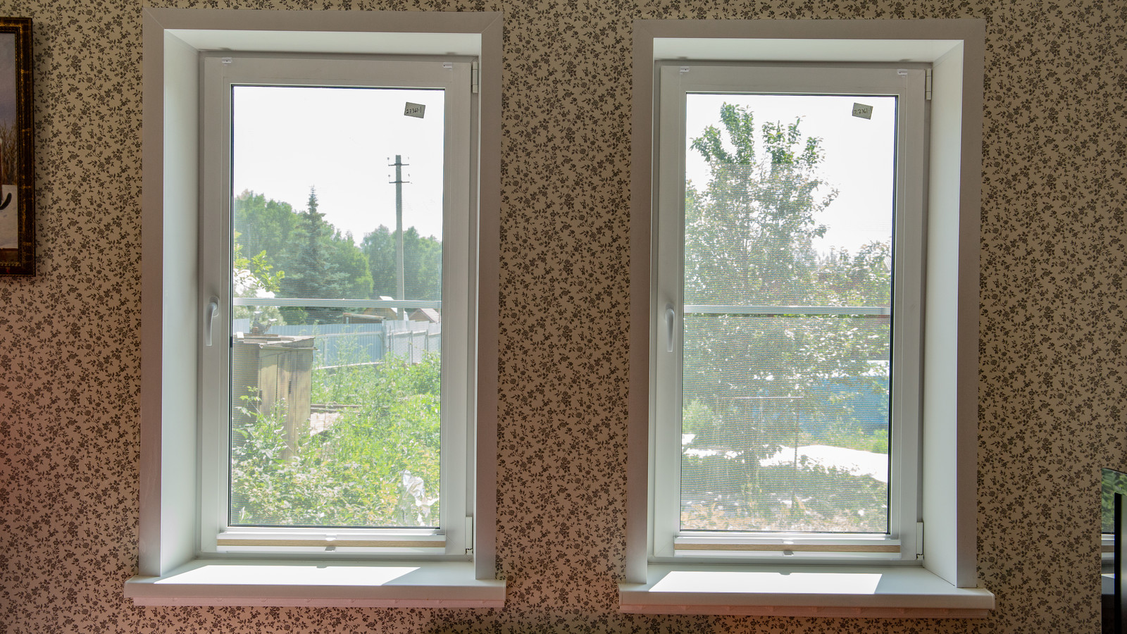 Плиссе на окно в коттедж