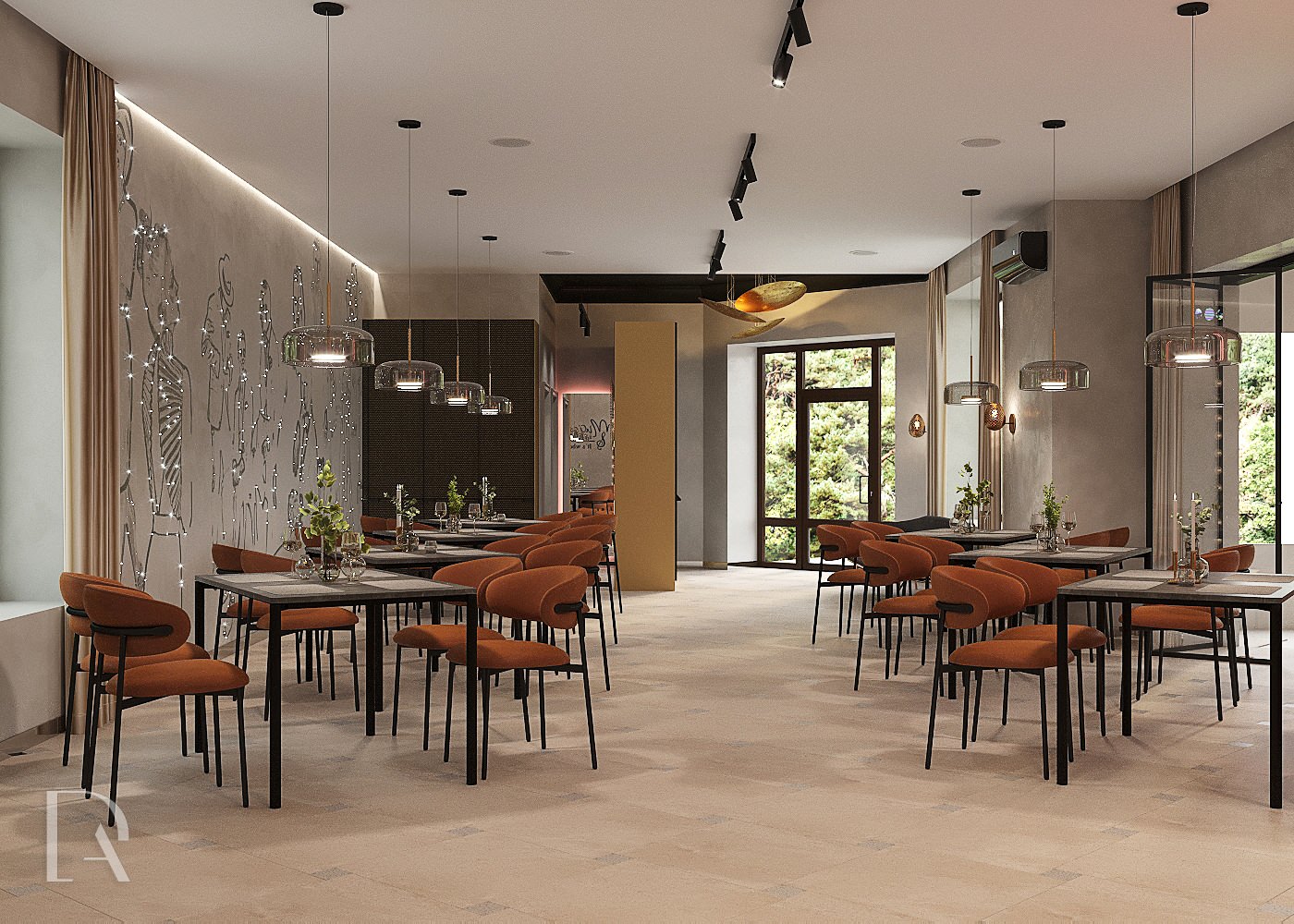 Основной зал 87,8 м2