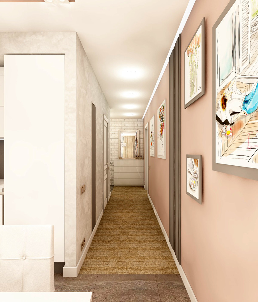 Дизайн-проект однокомнатной квартиры для молодой девушки