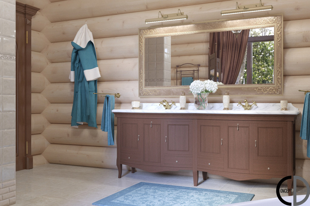 Готика в доме из бруса