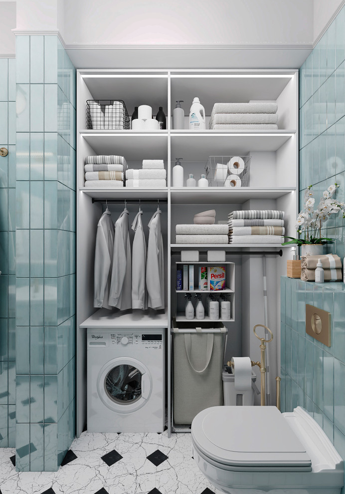 Утонченный проект с использованием разных стилей для семьи с двумя детьми