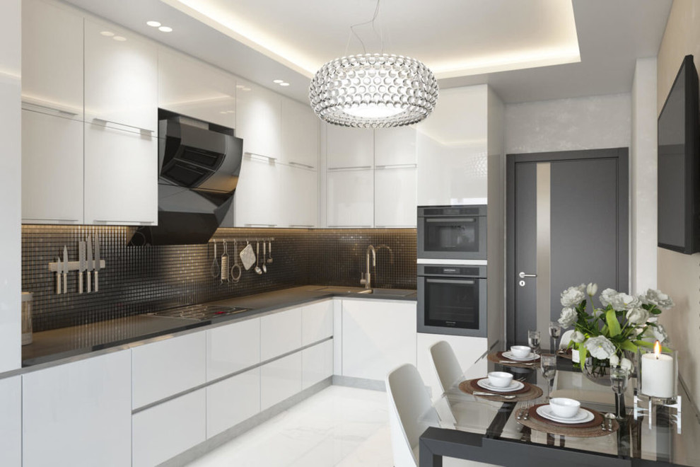 Современный дизайн просторной квартиры