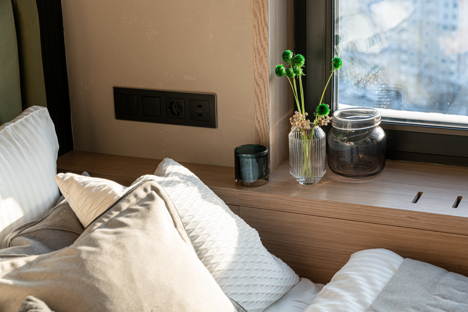 Спальня с видом на Бали