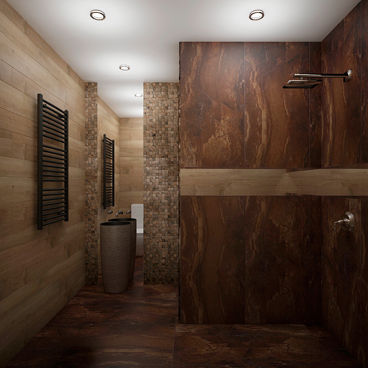 Цокольный этаж загородного дома, зона для отдыха