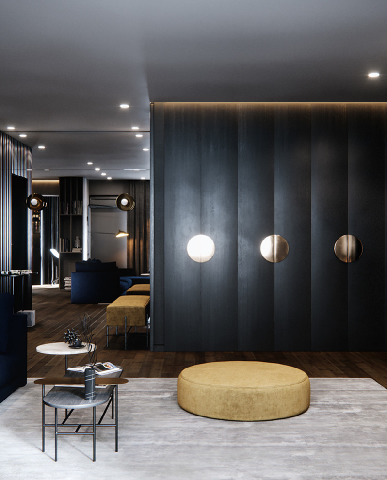 Обложка проекта: Квартира в темных тонах в ЖК "Республика" г.Киев