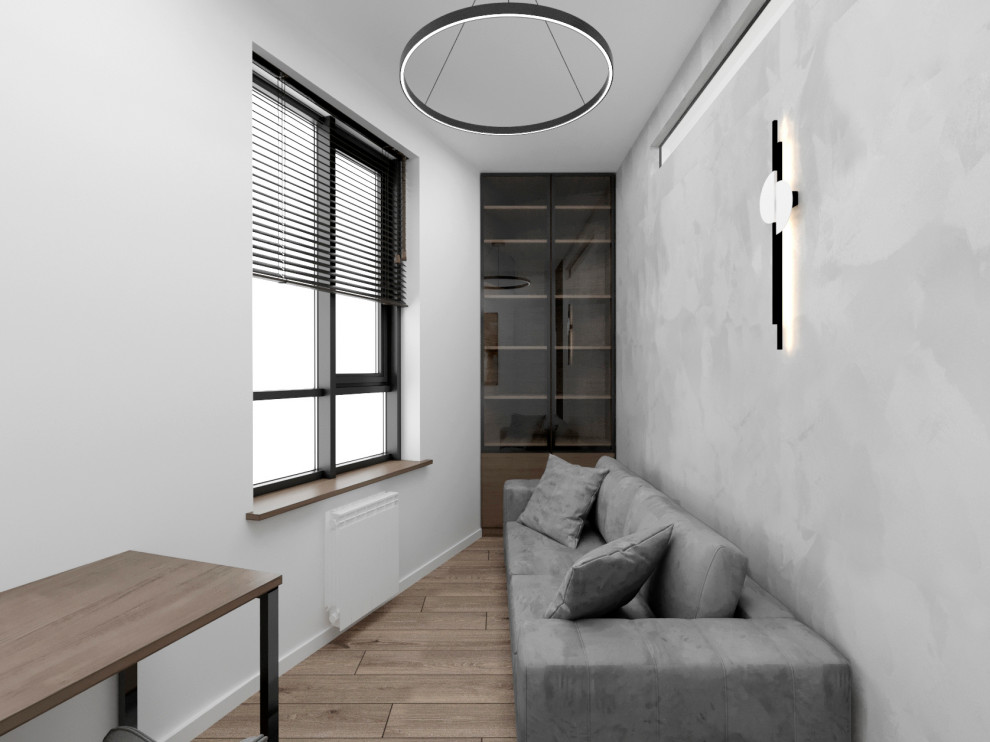 "Расправив крылья". Дизайн 3х - комнатной квартиры в стиле минимализм.