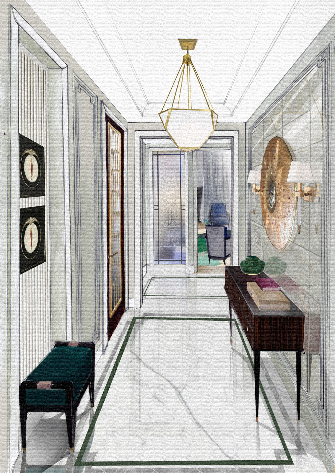 Иллюстрации к дизайн-проекту студии Полины Пидцан