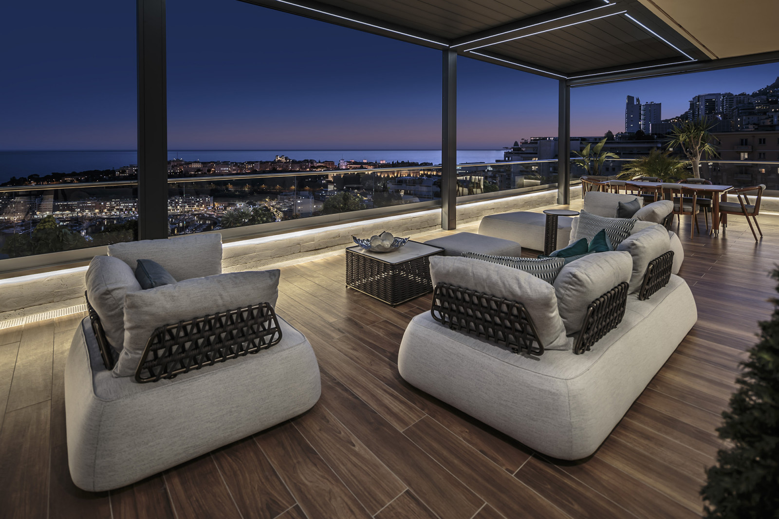 Interior design of a penthouse in Monte-Carlo