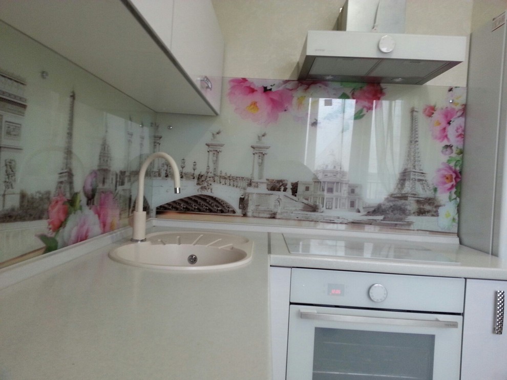 Кухонный фартук из закаленного стекла с фотопечатью "Прованс"