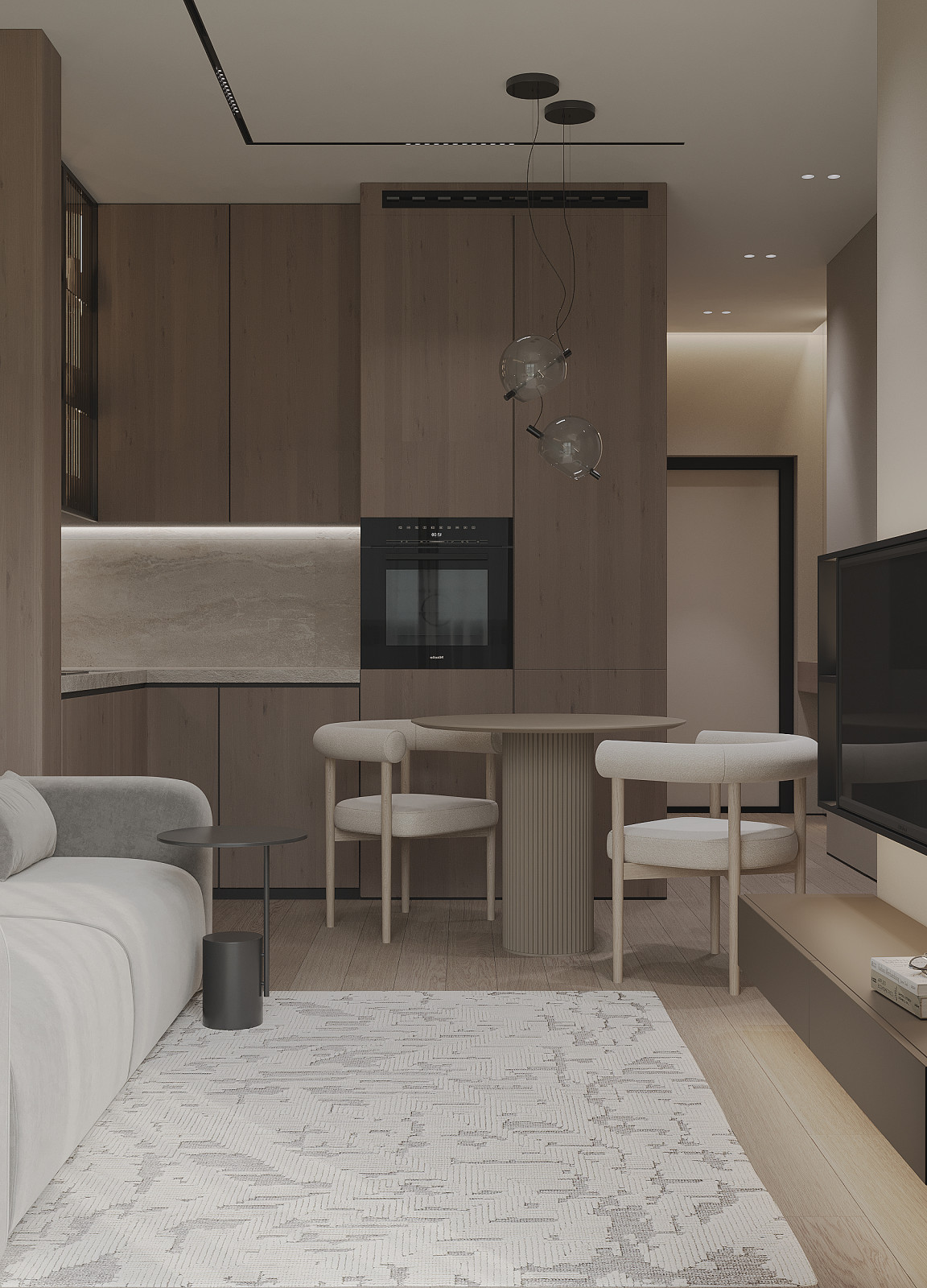 Обложка проекта: Интерьер апартаментов, Сочи, 45м2