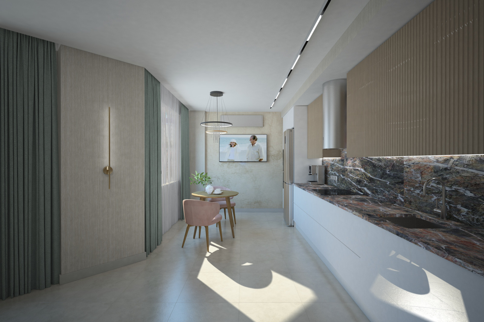 Квартира для молодоженов.Зал.