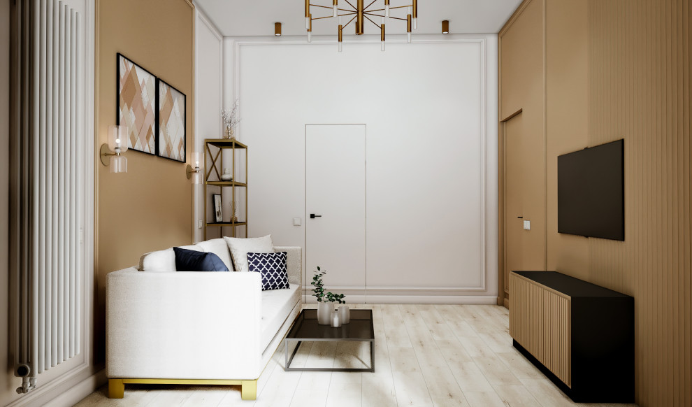 Стильный Дизайн Однокомнатной Квартиры в жк Западный порт в Москве